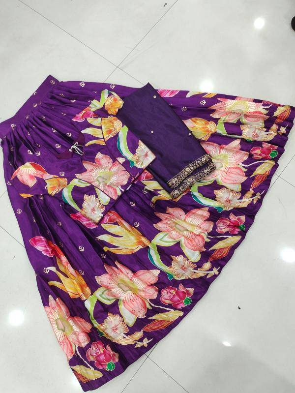 kids lehenga chinon silk Wholesale children apparel in Hyderabad